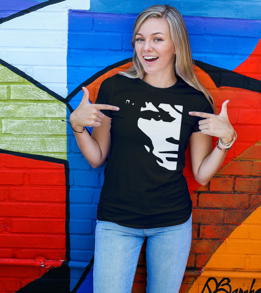 Ian Brown Stone Roses Black And White Face T-Shirt