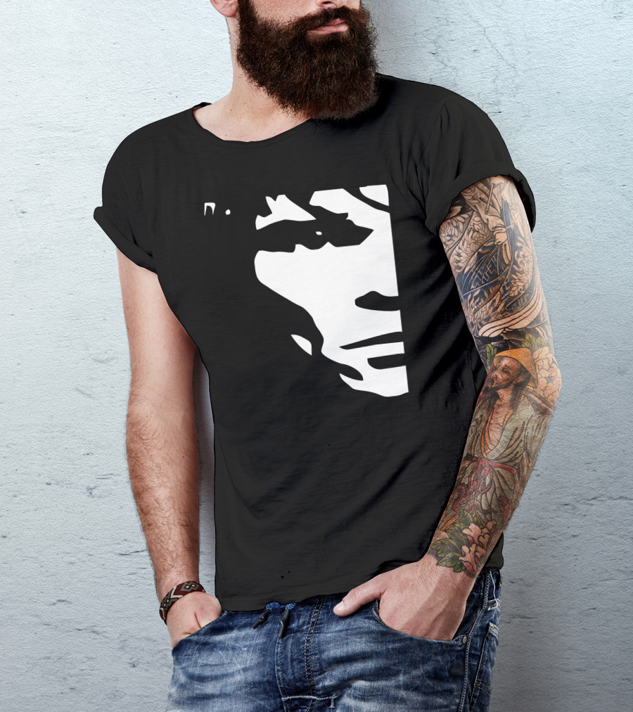 Ian Brown Stone Roses Black And White Face T-Shirt