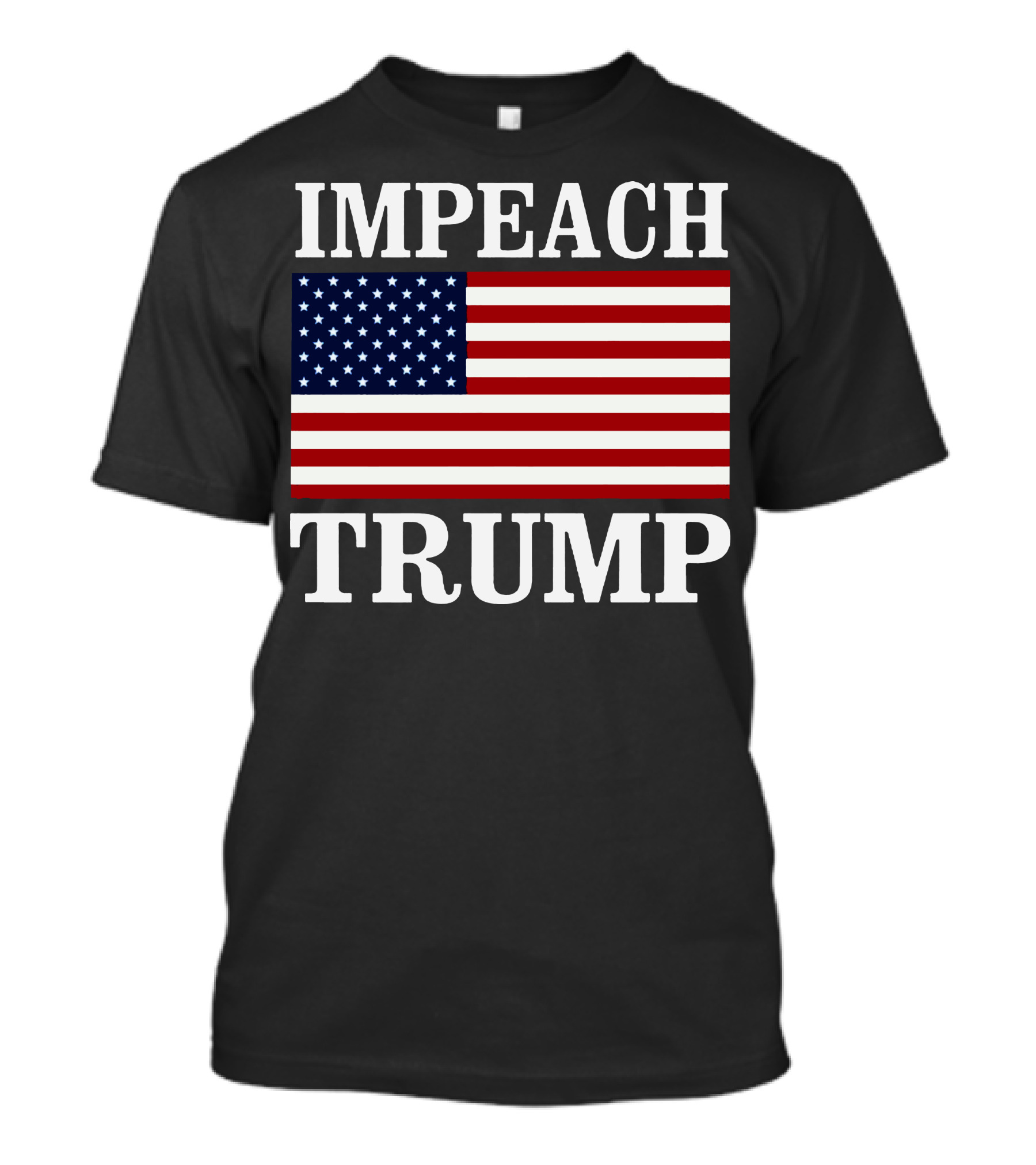 Impeach Trump American Flag T-Shirt