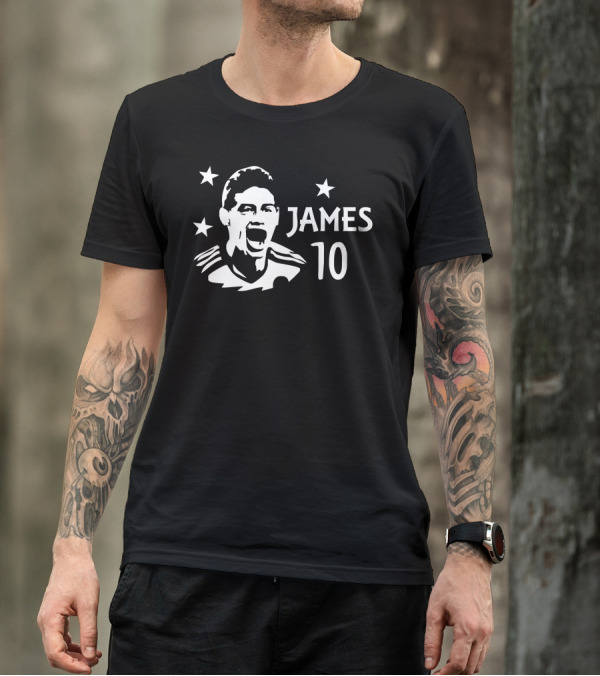 James 10 Colombia Soccer Star T-Shirt