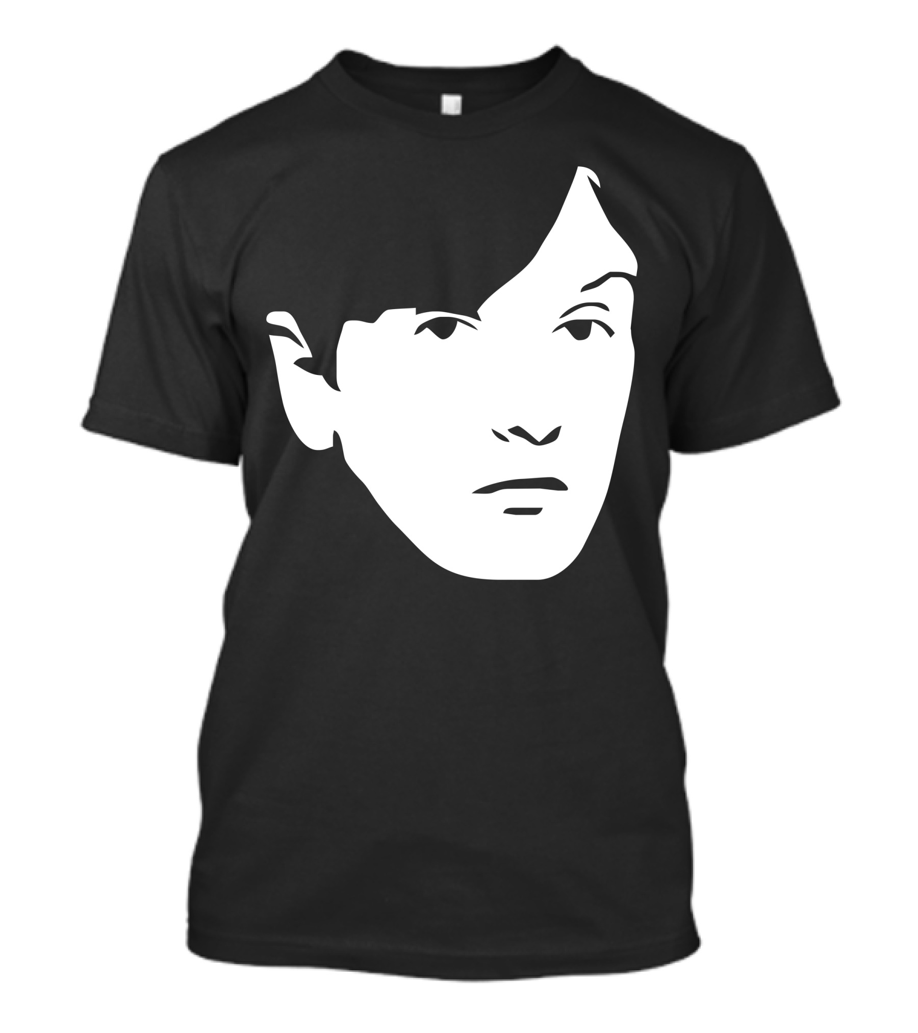 Jarvis Cocker Monochrome Minimalist Face T-Shirt