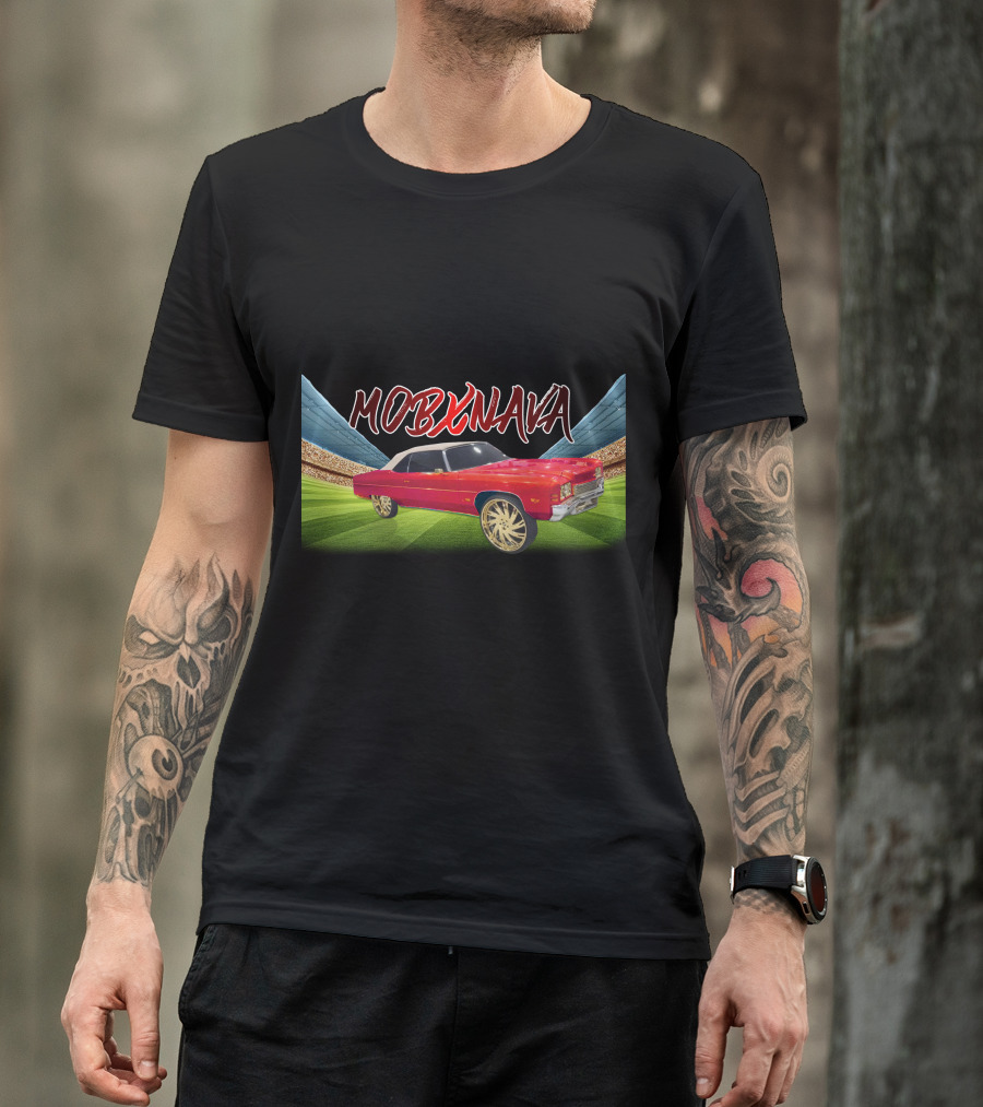 MOBXNAVA Classic Red Car On Field T-Shirt