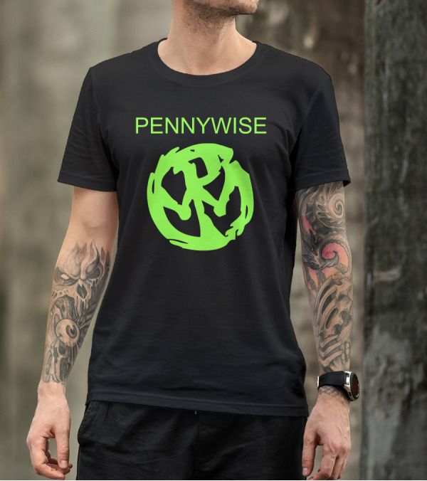 Pennywise Logo Lime Green T-Shirt