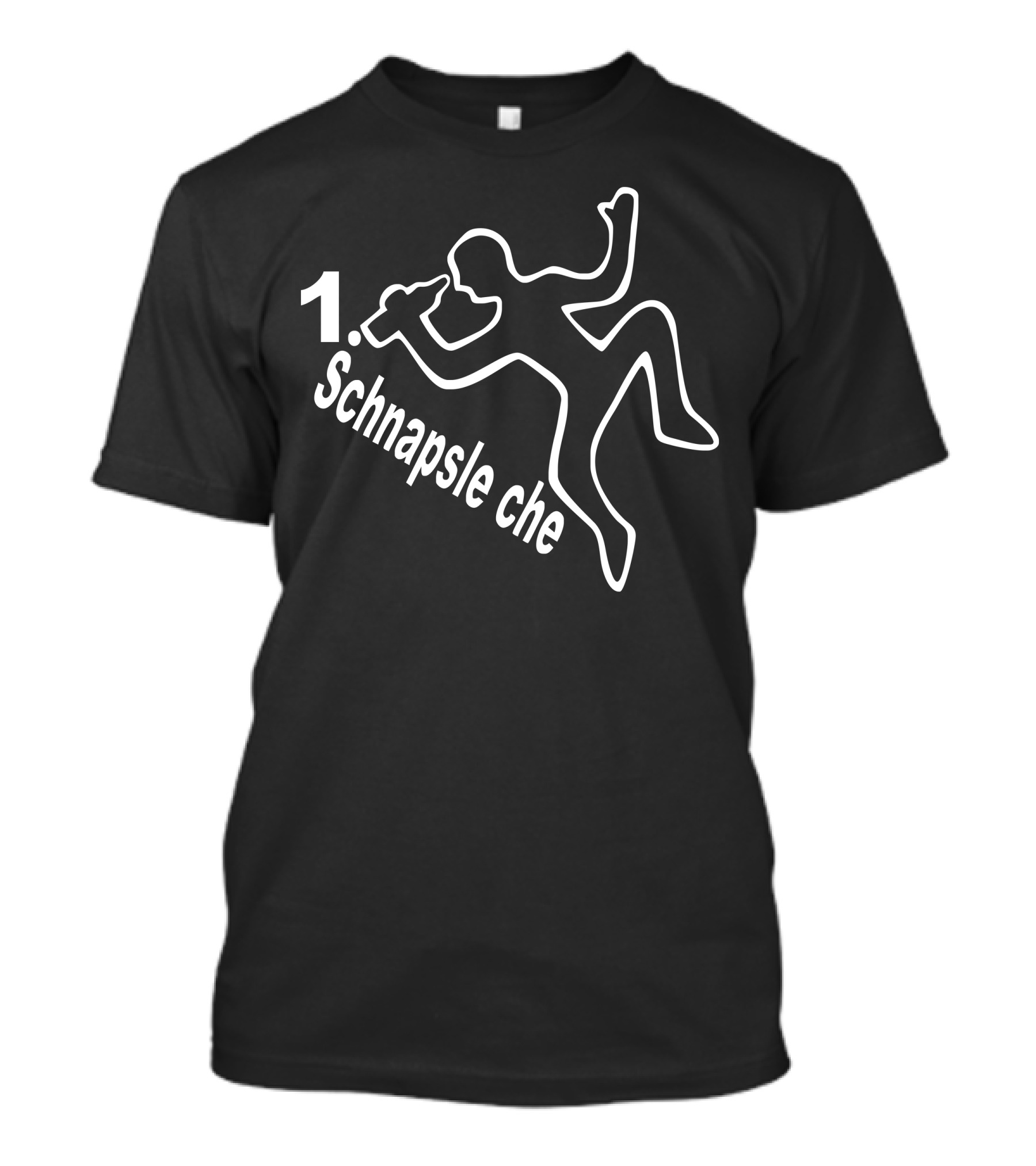 1. Schnapsleiche Outline With Bottle T-Shirt