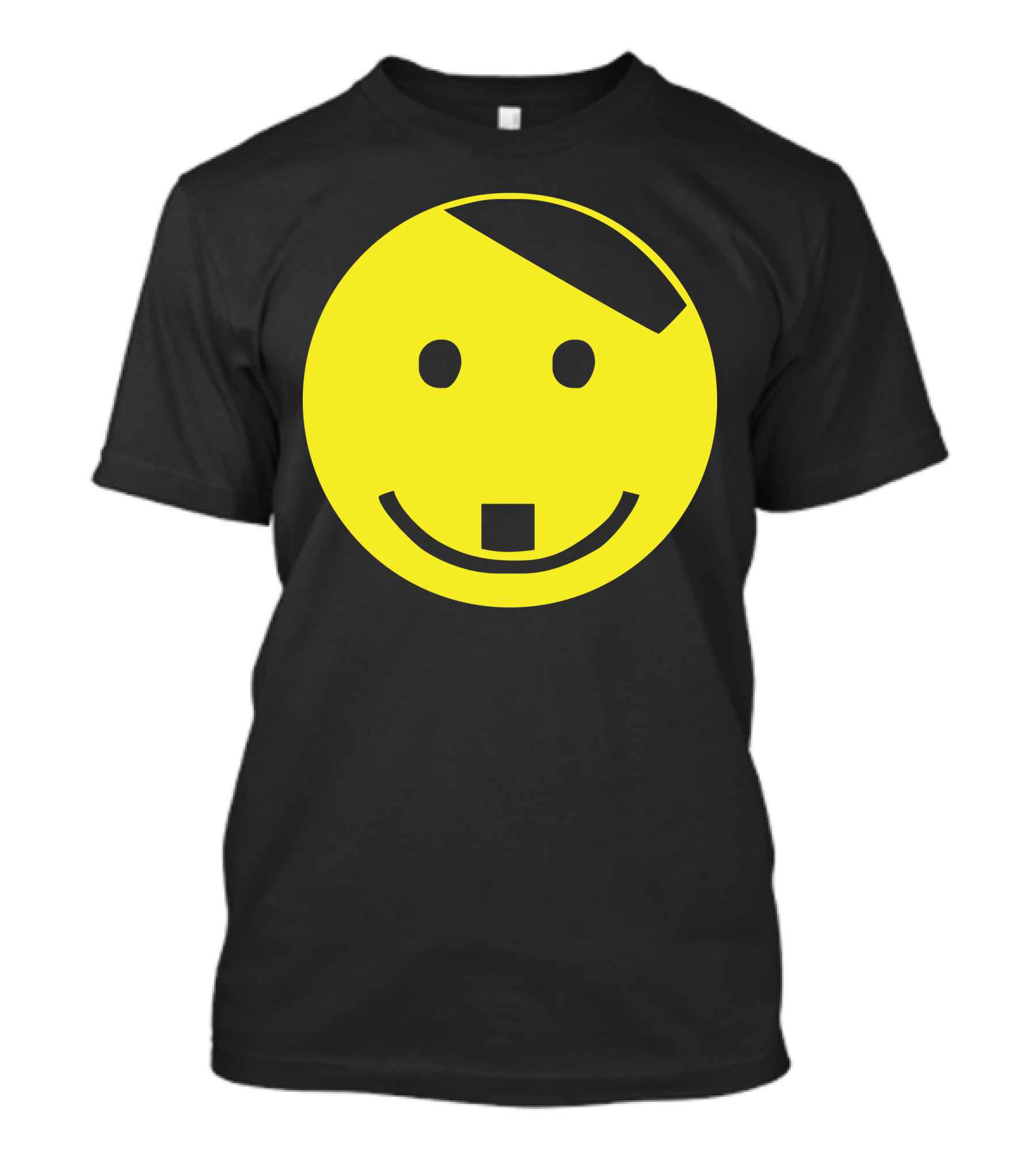Smiley Face Adolf Hitler Icon With Yellow And Black Elements T-Shirt