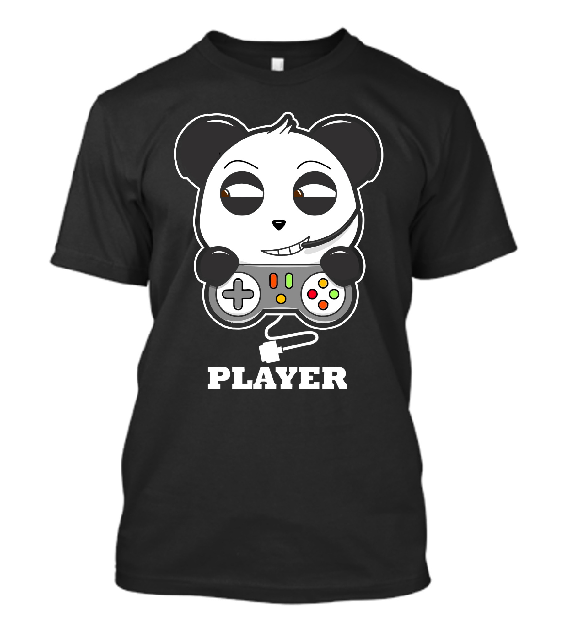 Player Talking Panda Gamer Controller T-Shirt
