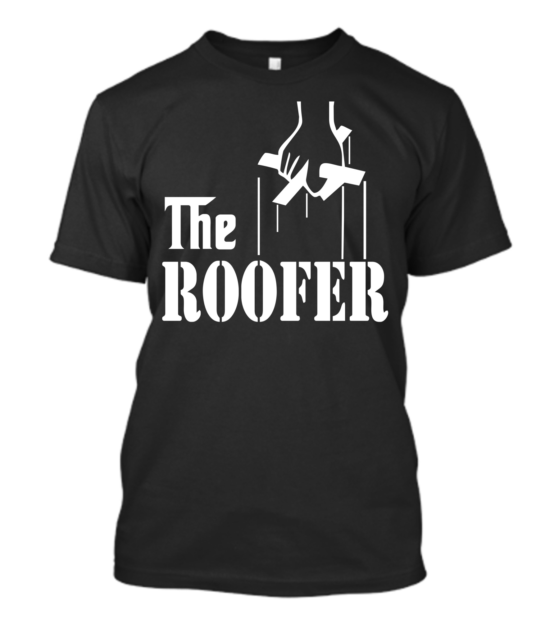 The Roofer Puppet Hand Symbol String T-Shirt