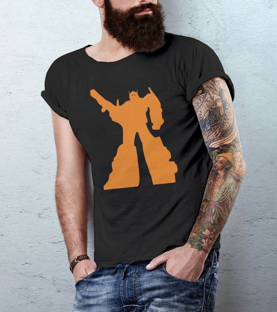 Optimus Prime Transformers Silhouette Orange T-Shirt