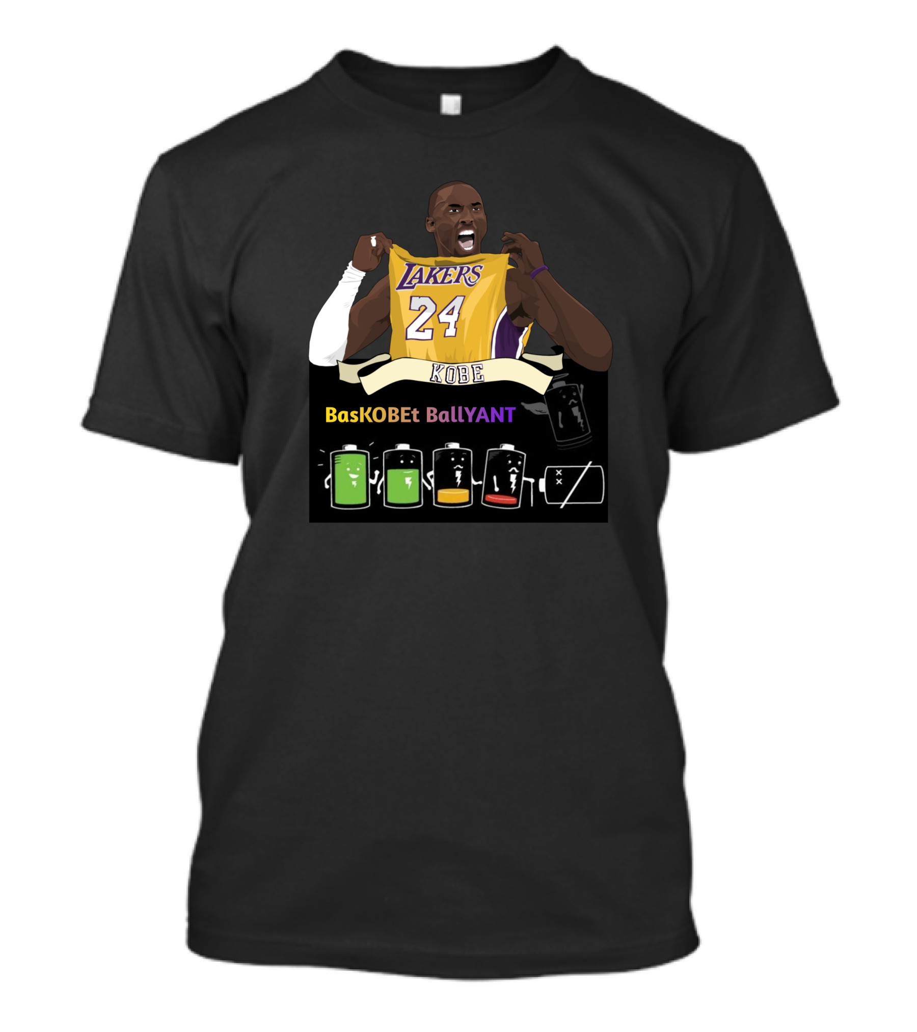 Lakers 24 Kobe Basket Energy Drain BasKOBEt BallYANT T-Shirt