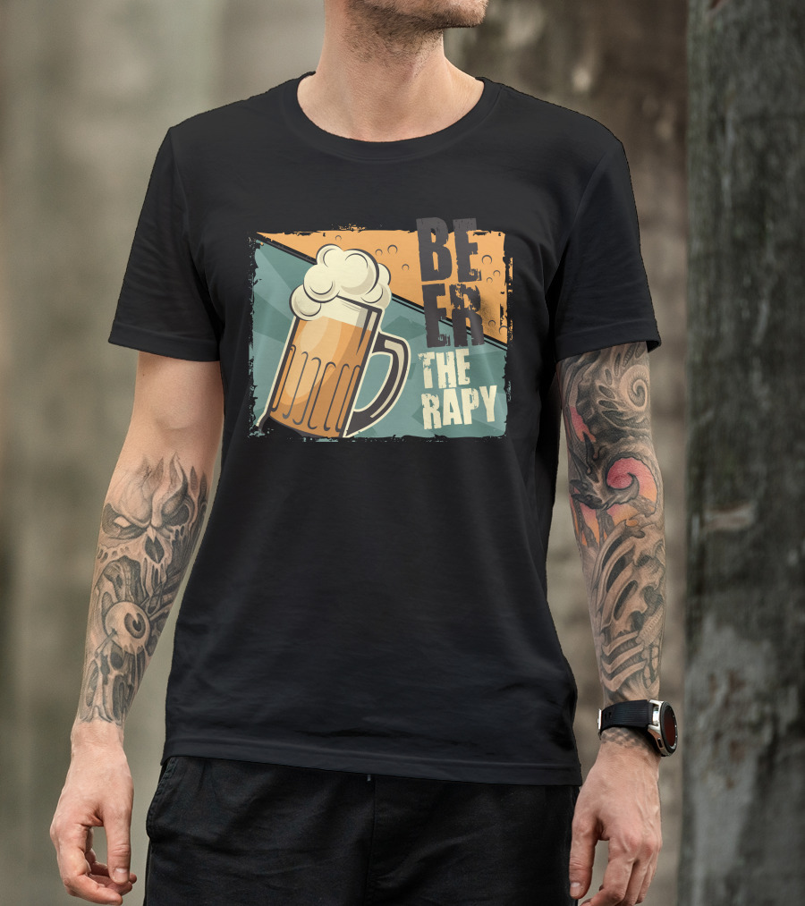 Beer Therapy Mug With Foam T-Shirt