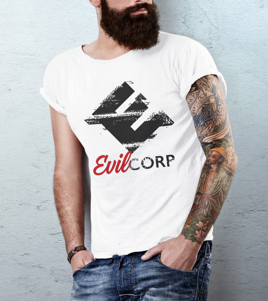 Evil Corp Fictional Corporate Branding Mr. Robot Iconic T-Shirt