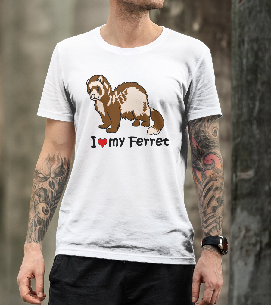 I Heart My Ferret T-Shirt