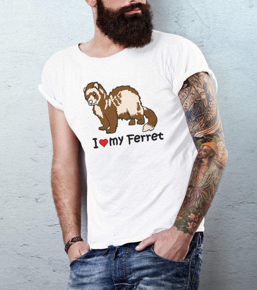 I Heart My Ferret T-Shirt