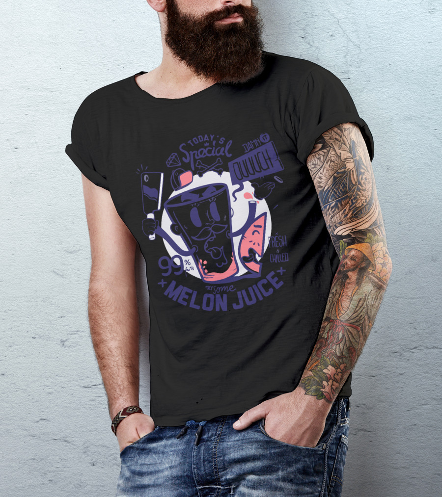 Today's Special Melon Juice 99% Fruit Fresh And Chilled Damnit Ouuuch Try Some T-Shirt