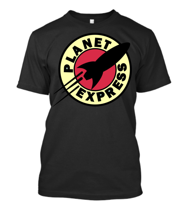 Planet Express Cartoon Spaceship Emblem T-Shirt