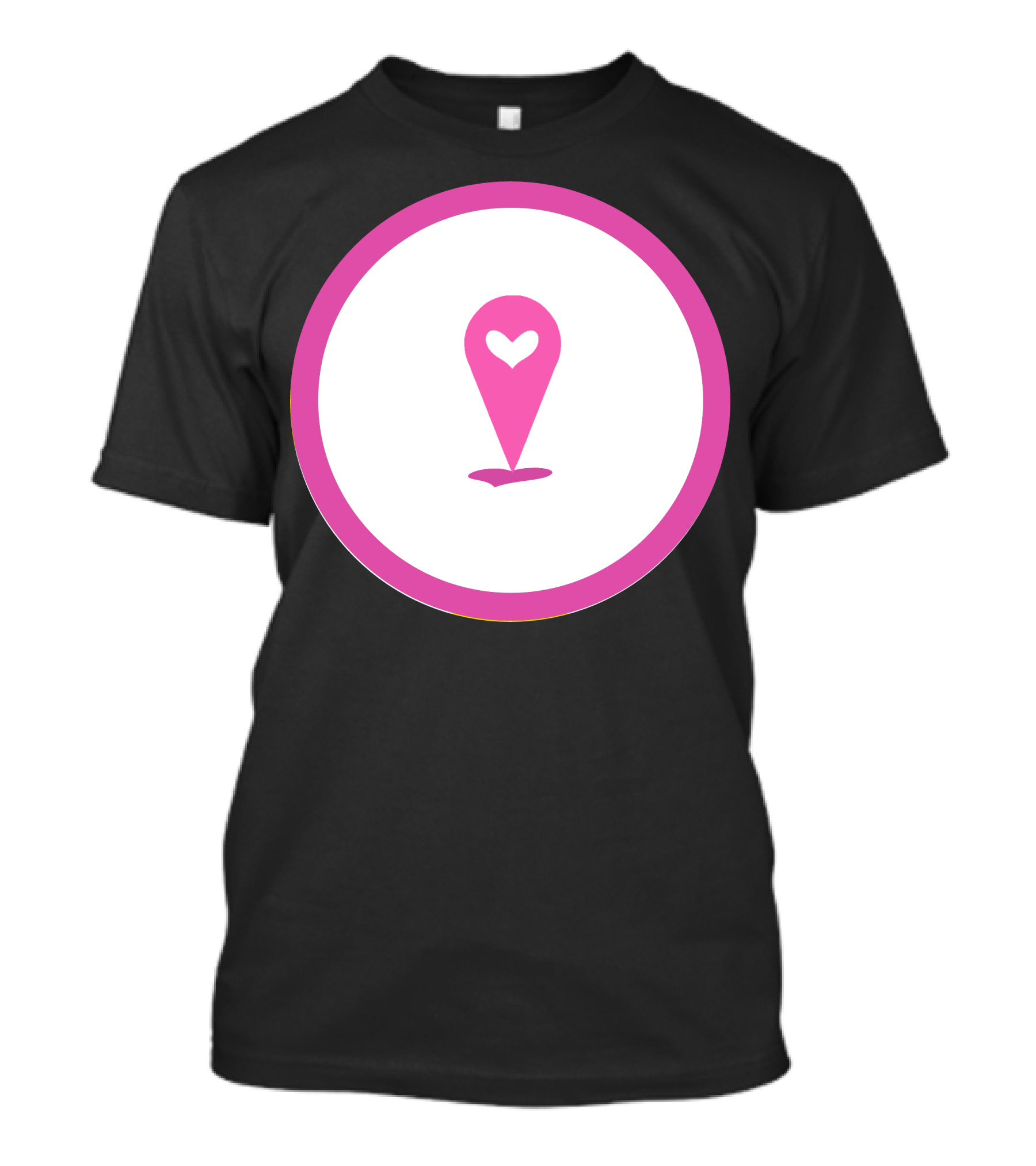 Sweetheart Heart Location Marker T-Shirt