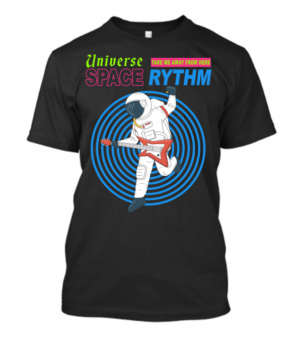 Universe Space Rythm Take Me Away From Here Astro Guitar T-Shirt