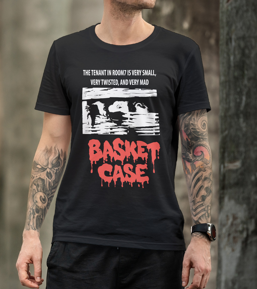The Tenant In Room 7 Is Very Small Very Twisted And Very Mad Basket Case 80s Horror Movie T-Shirt