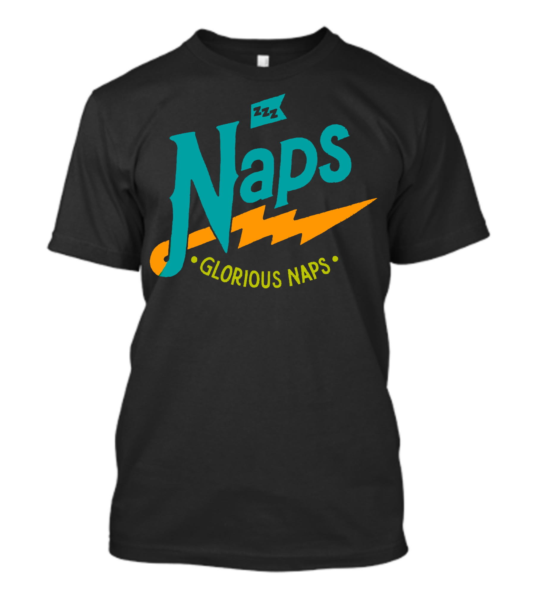 Naps Zzz Glorious Naps Lightning Bolt T-Shirt