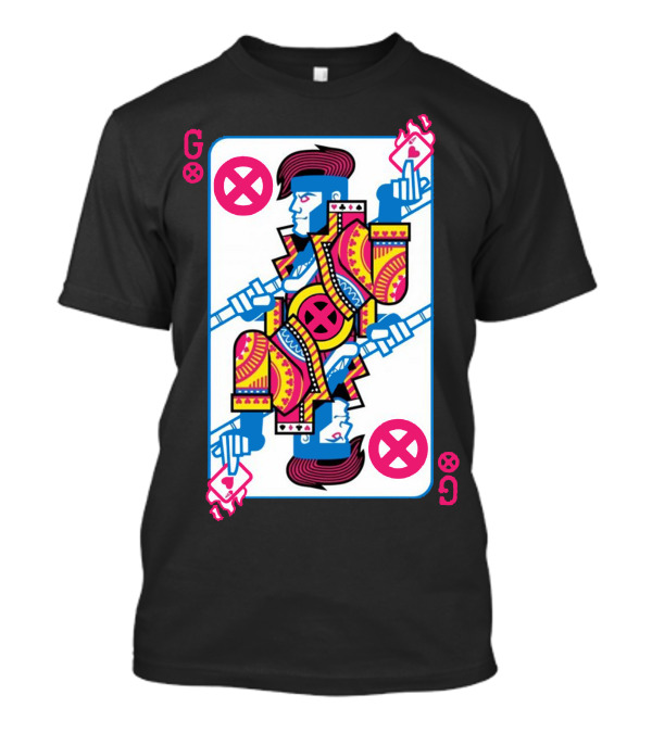 Gambit Playing Card X-Men Comic T-Shirt