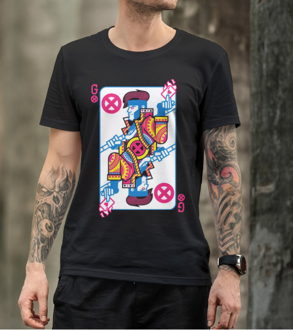 Gambit Playing Card X-Men Comic T-Shirt