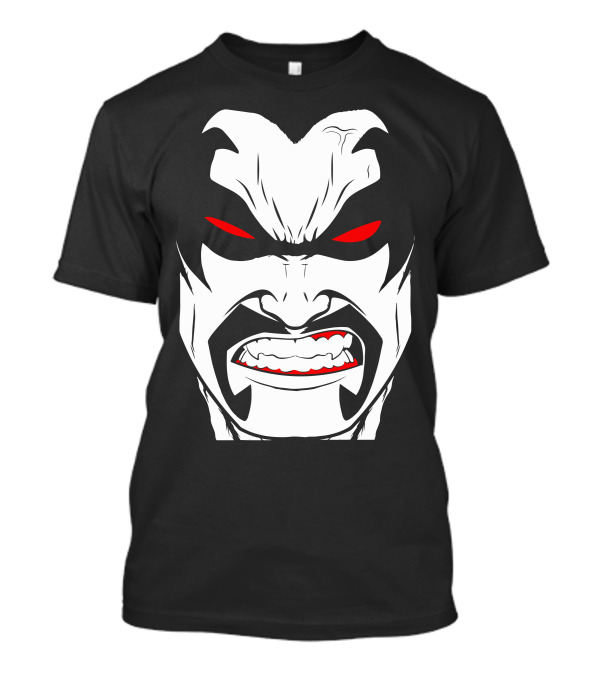 Lobo DC Comics Character Face With Red Eyes T-Shirt