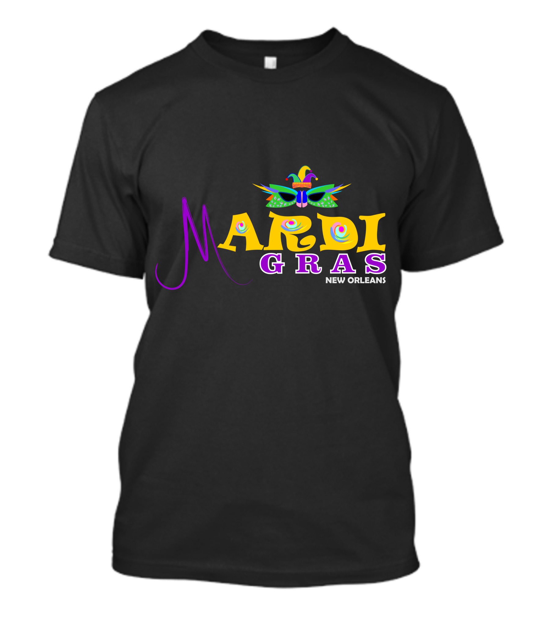 Mardi Gras New Orleans Mask Icon Stuff T-Shirt