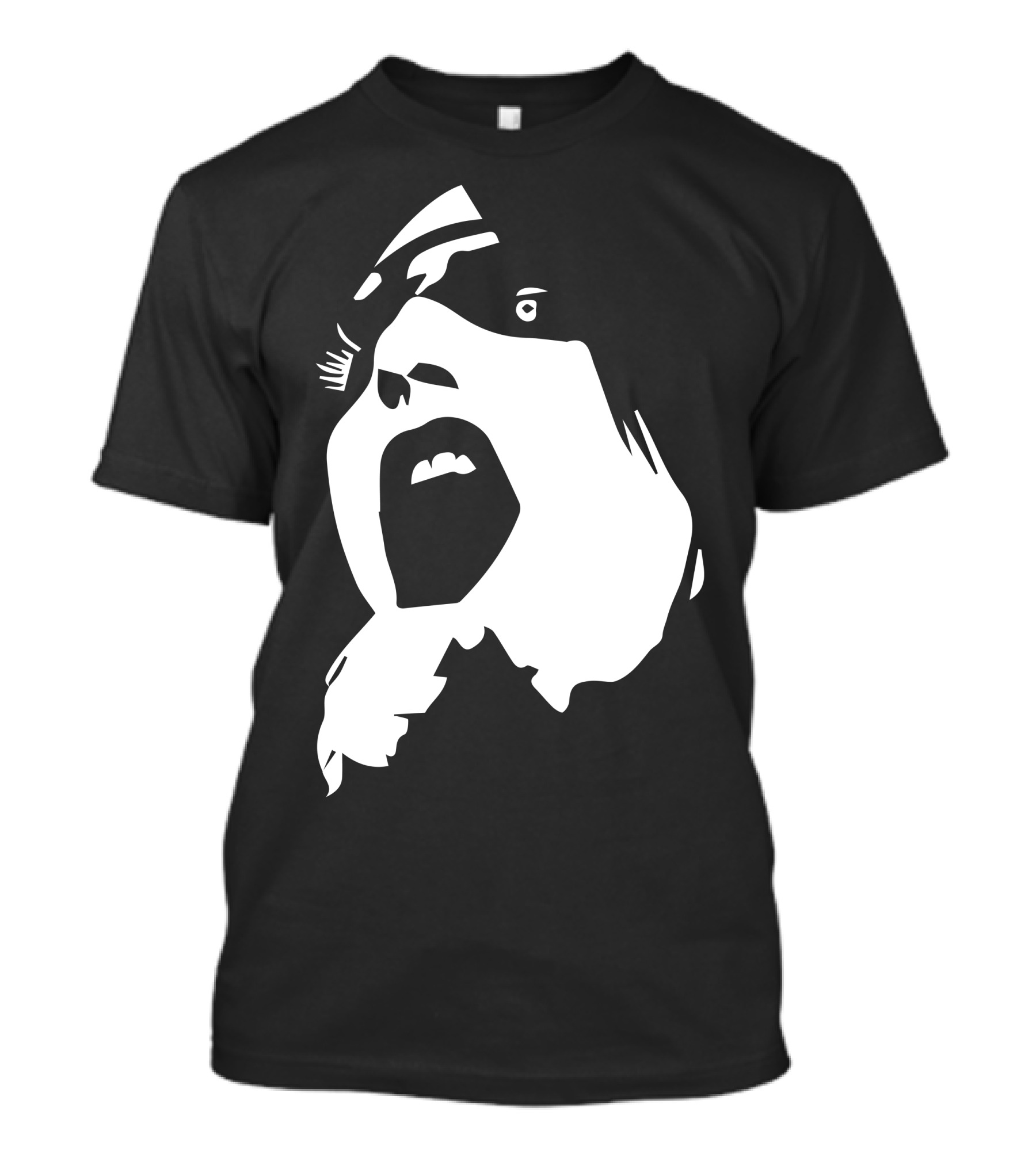 Marilyn Manson Goth Rock Music Black And White Scream Face T-Shirt