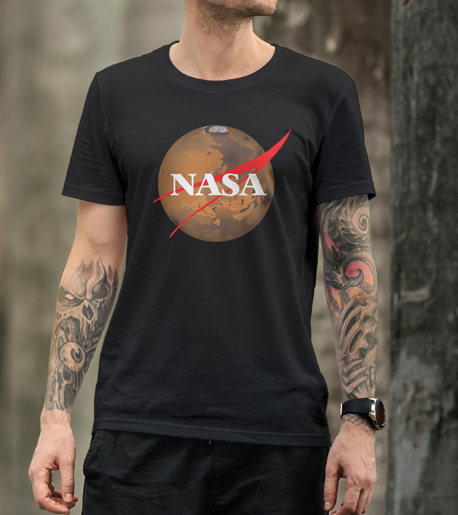 NASA Mars Exploration Space Logo Mars Planet T-Shirt