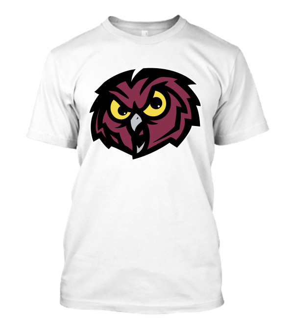 Owl Face Logo With Intense Yellow Eyes T-Shirt