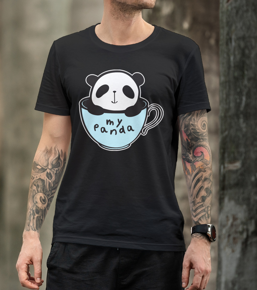 My Panda In A Coffee Cup T-Shirt