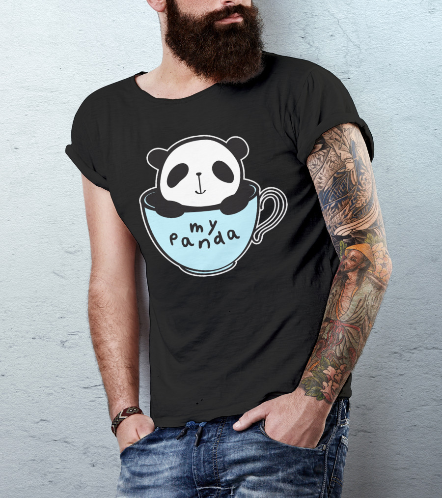 My Panda In A Coffee Cup T-Shirt