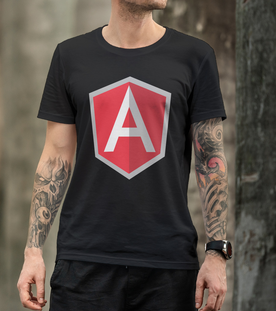 AngularJS Framework Red Shield T-Shirt