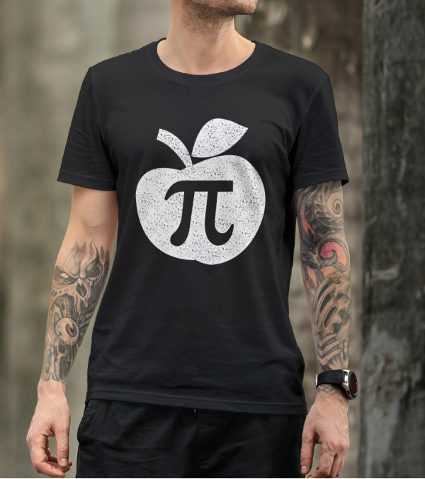Apple Pi Day Symbol In Apple Shape T-Shirt