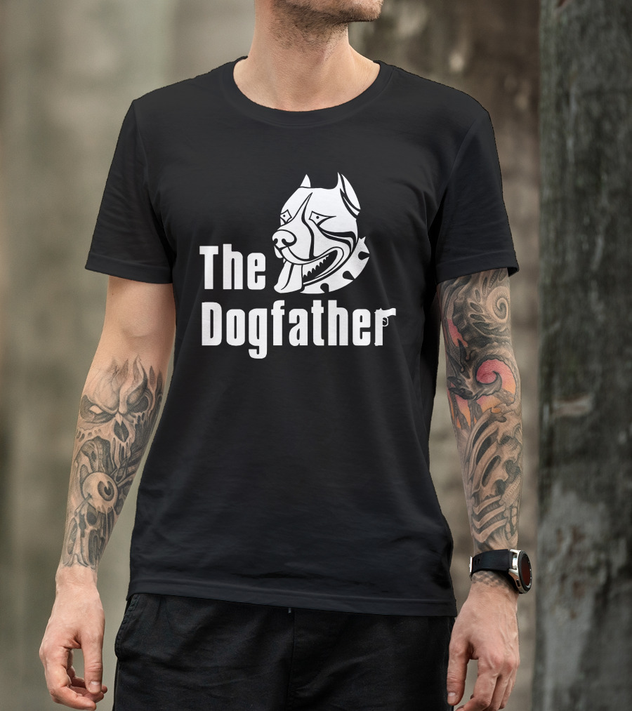 The Dogfather Pitbull Face T-Shirt