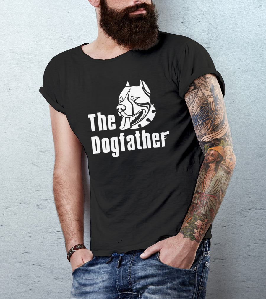 The Dogfather Pitbull Face T-Shirt