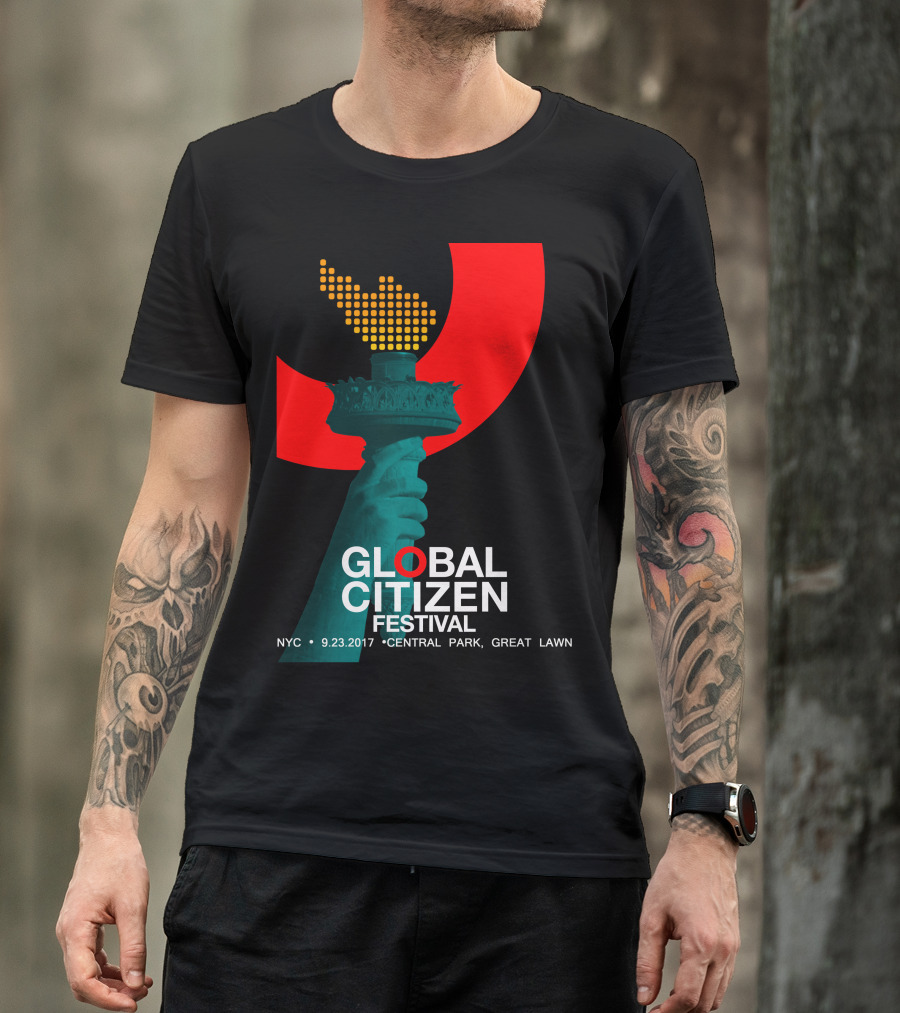 Global Citizen Festival NYC 9.23.2017 Central Park Great Lawn T-Shirt