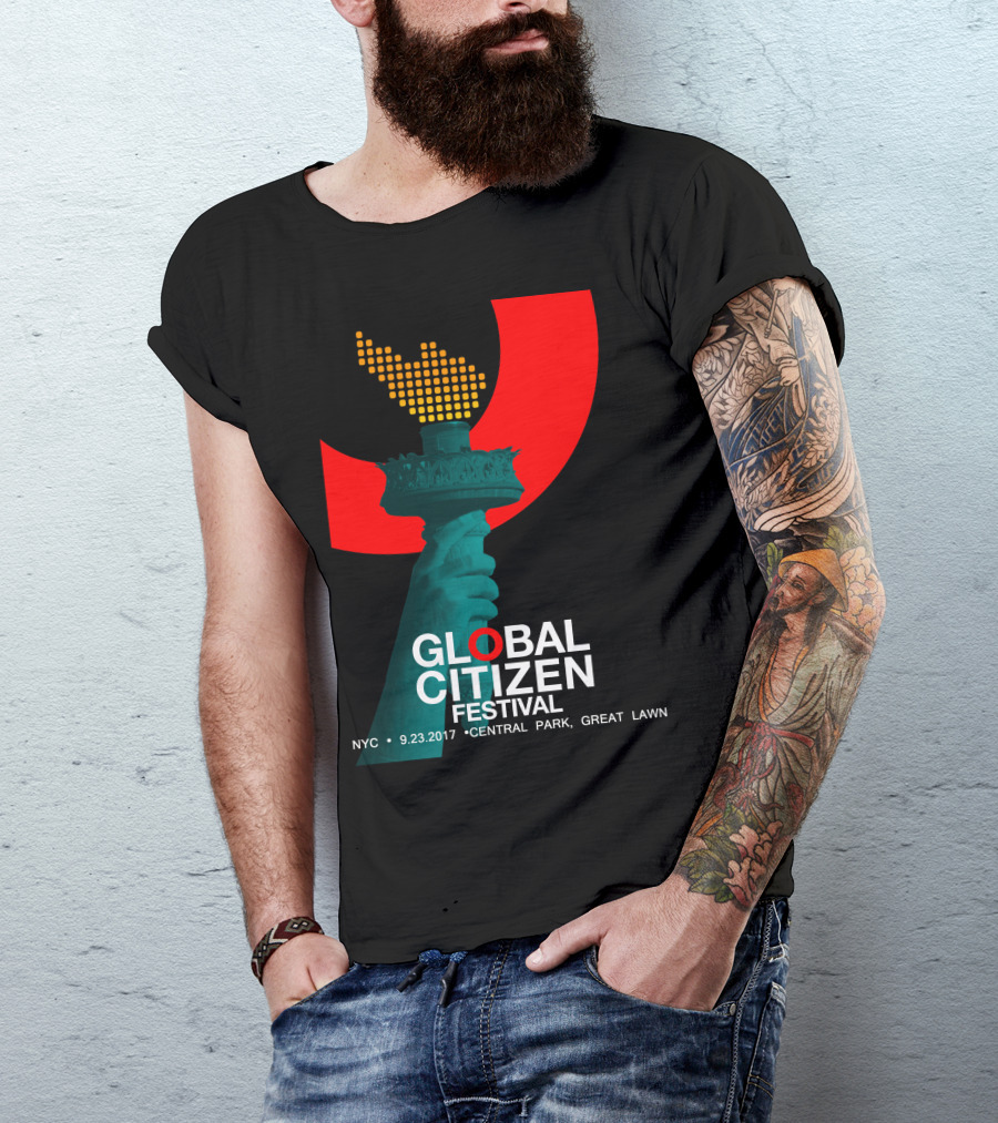 Global Citizen Festival NYC 9.23.2017 Central Park Great Lawn T-Shirt