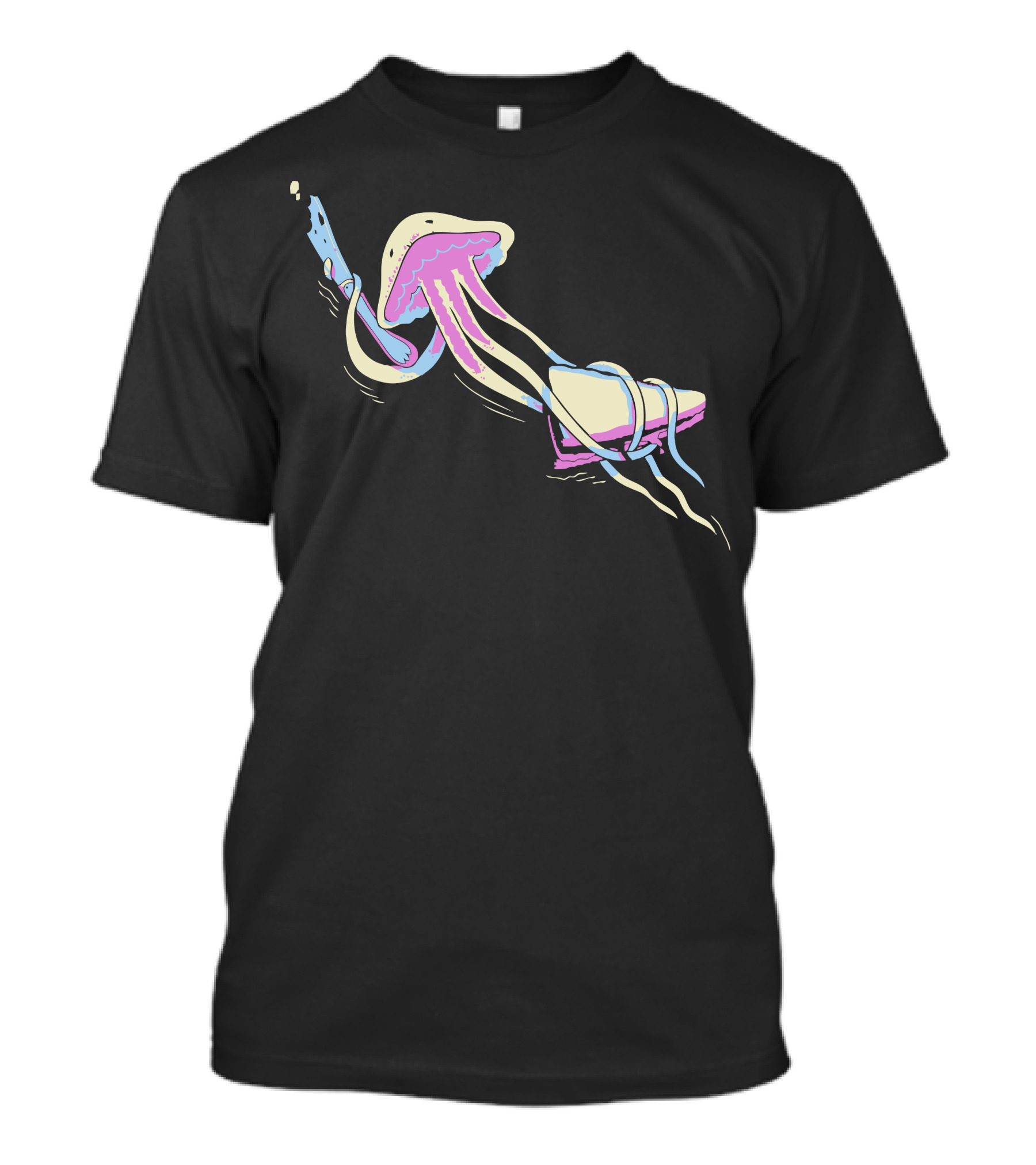Pb And Jellyfish Underwater Sandwich Fusion T-Shirt