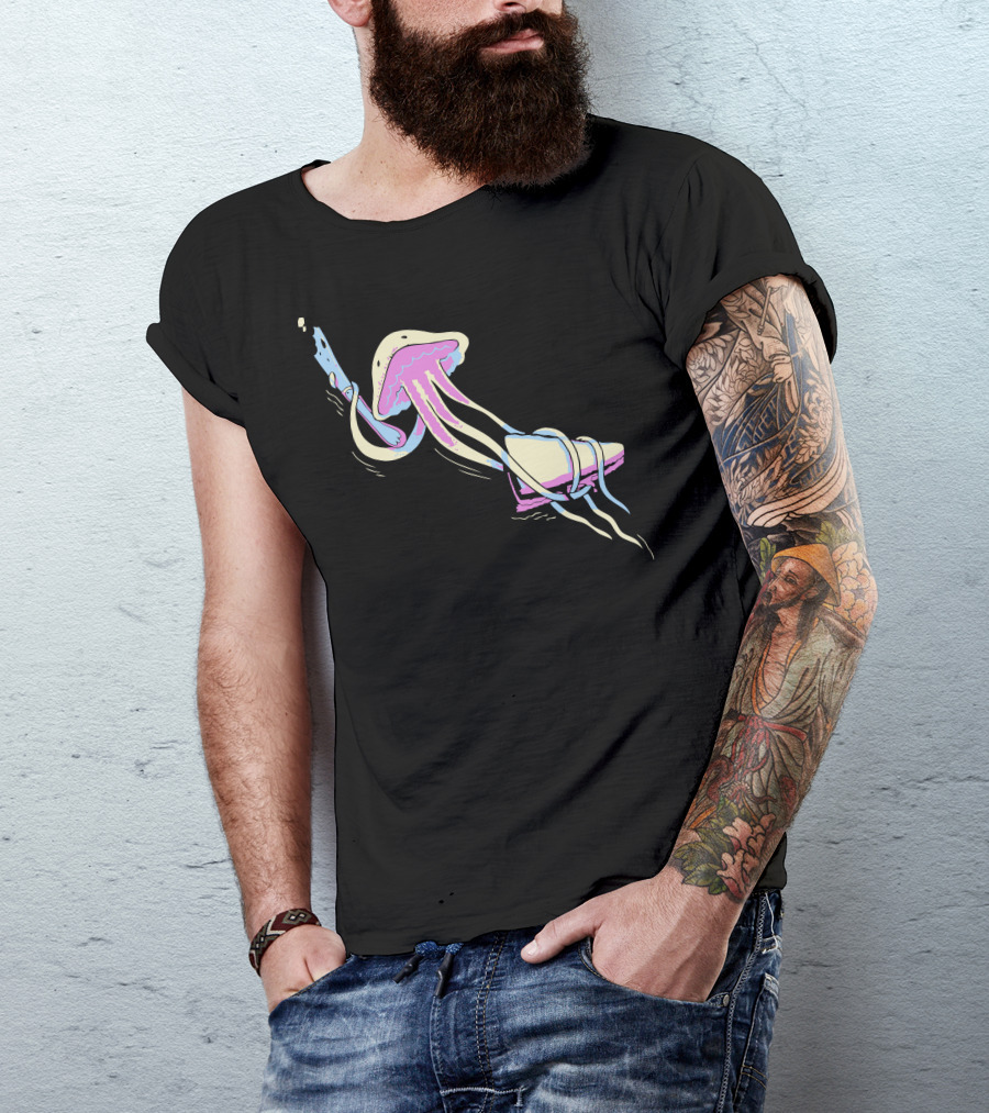 Pb And Jellyfish Underwater Sandwich Fusion T-Shirt
