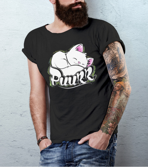Puuurrr Cute Sleeping Cat T-Shirt