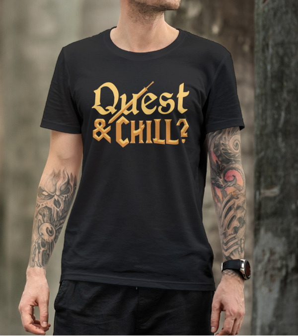 Quest And Chill Sword Adventure T-Shirt