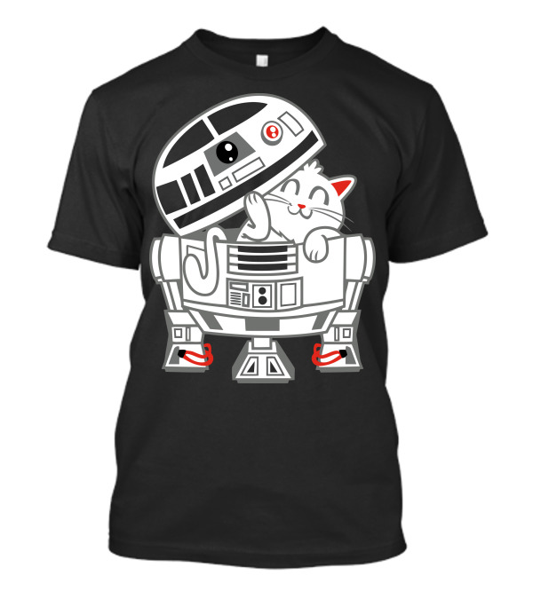 R2 D Mew Cat Droid Crossover T-Shirt