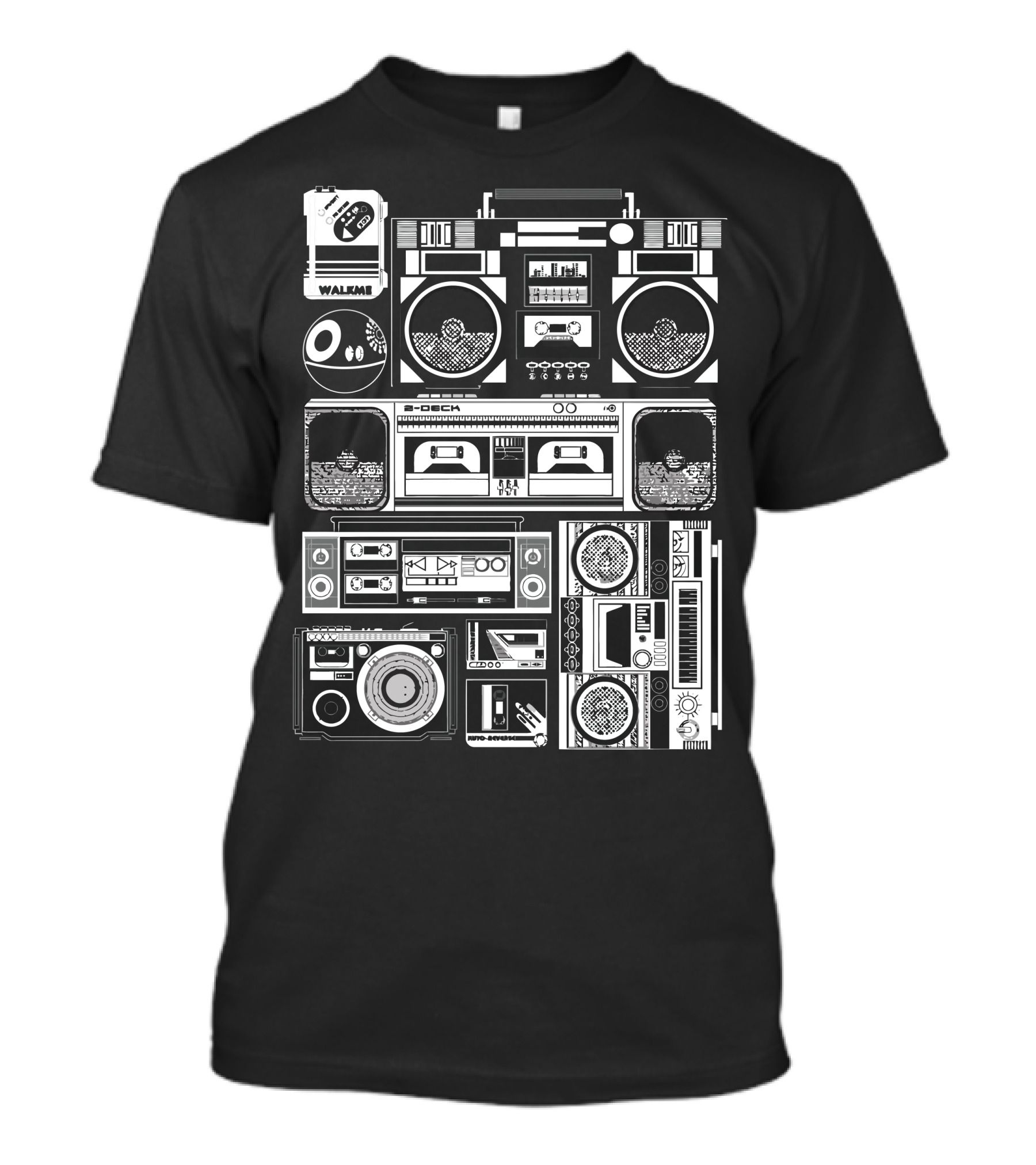 Walkman Boombox Retro Audio Collection T-Shirt