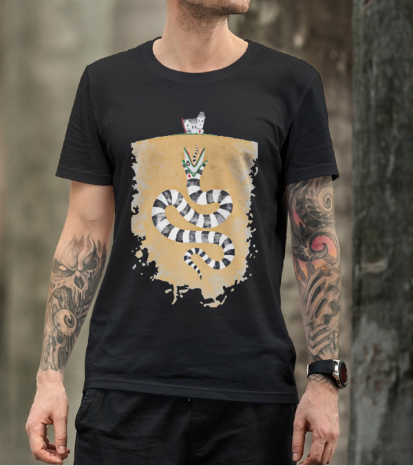 Recently Deceased Sandworm With House On Hill T-Shirt