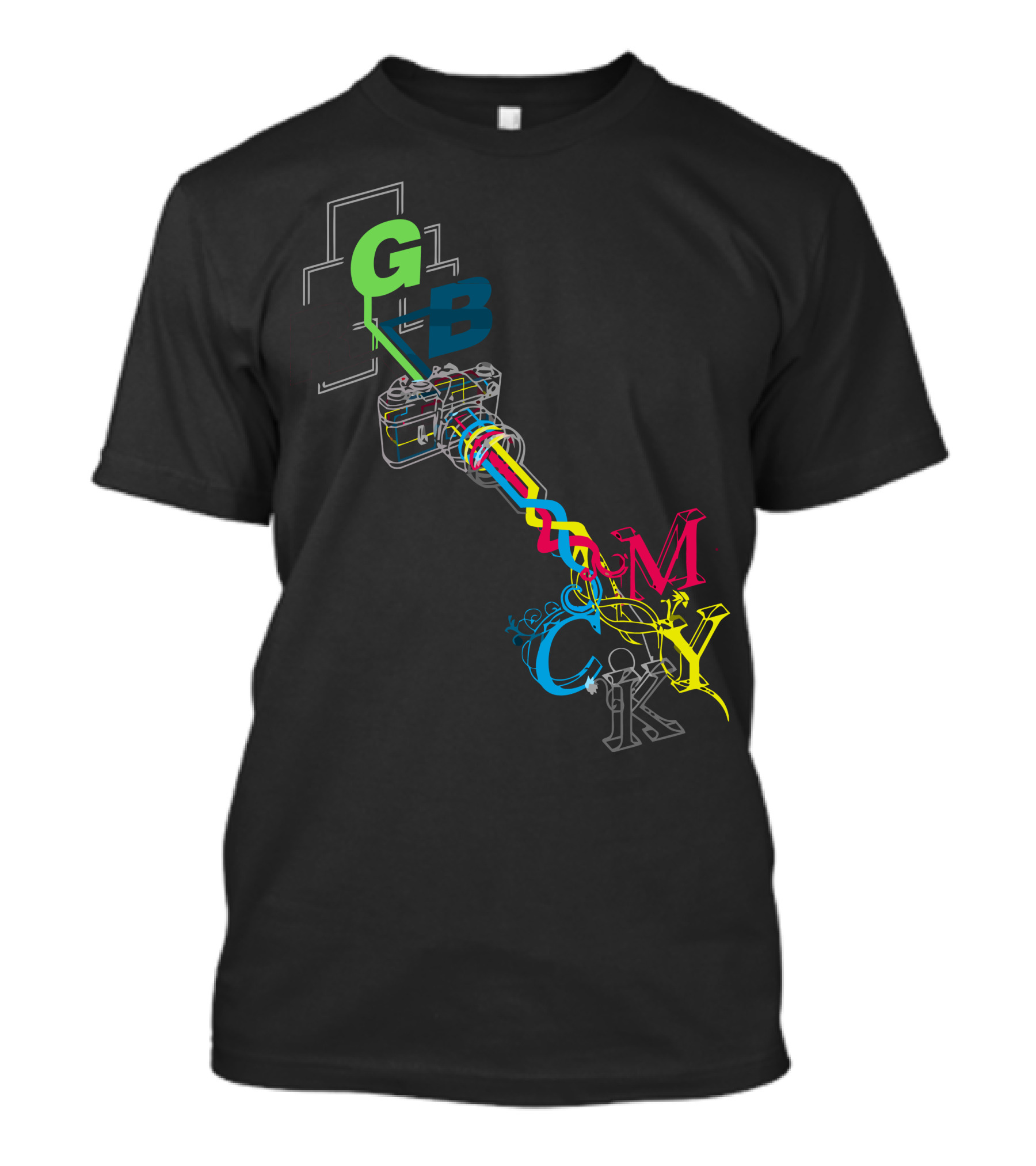 RGB CMYK Color Camera T-Shirt