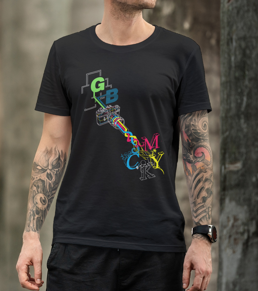 RGB CMYK Color Camera T-Shirt