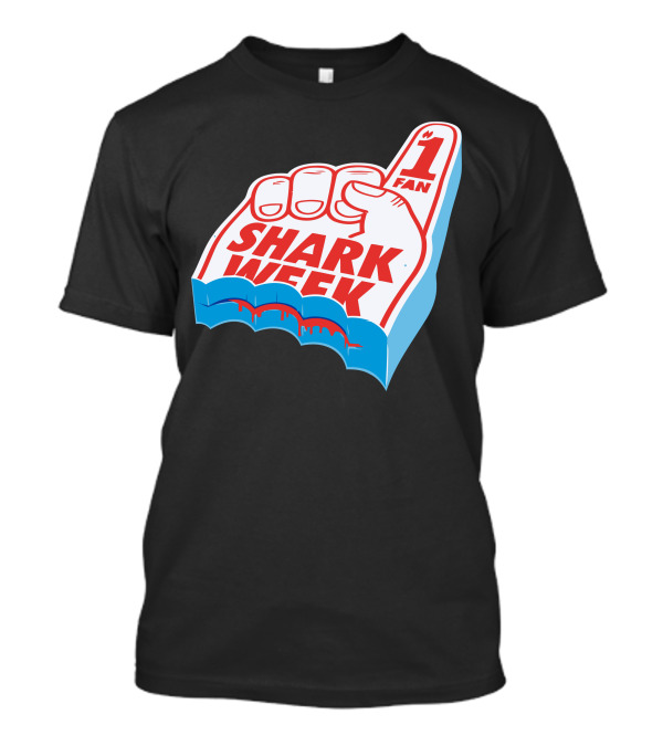 Shark Week Number 1 Fan Foam Finger T-Shirt