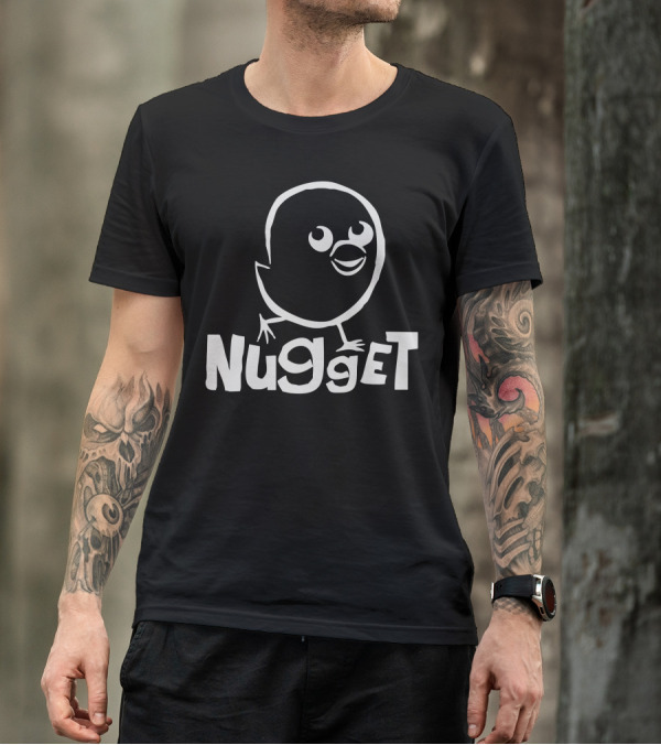 Silly Chicken Nugget Playful Cartoon Character T-Shirt