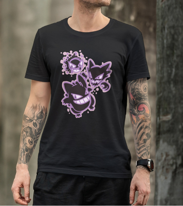 Silph Scope Ghost Pokémon Haunter Gengar Gastly T-Shirt